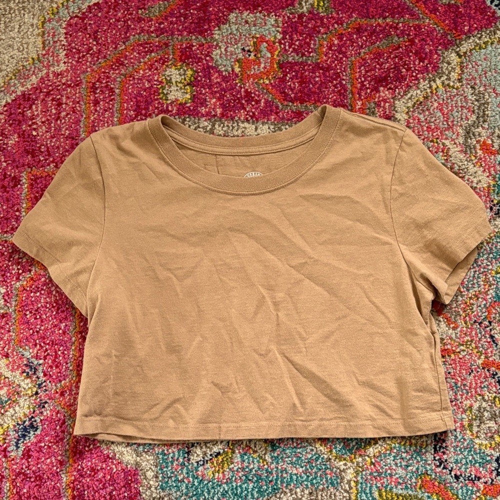 Urban Outfitters Tan Crop Top